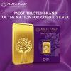 24K (999.9+) Purest 2 gm Lotus Gold Bar - MMTC-PAMP