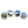 999.9+ Purest 80 gm Char Dham Silver Coin Set (20gm x 4) - MMTC-PAMP